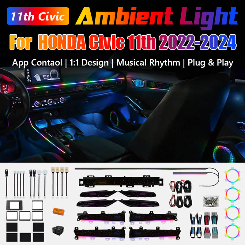 Honda 11th Civic 2022-2024 Ambient Light Kits