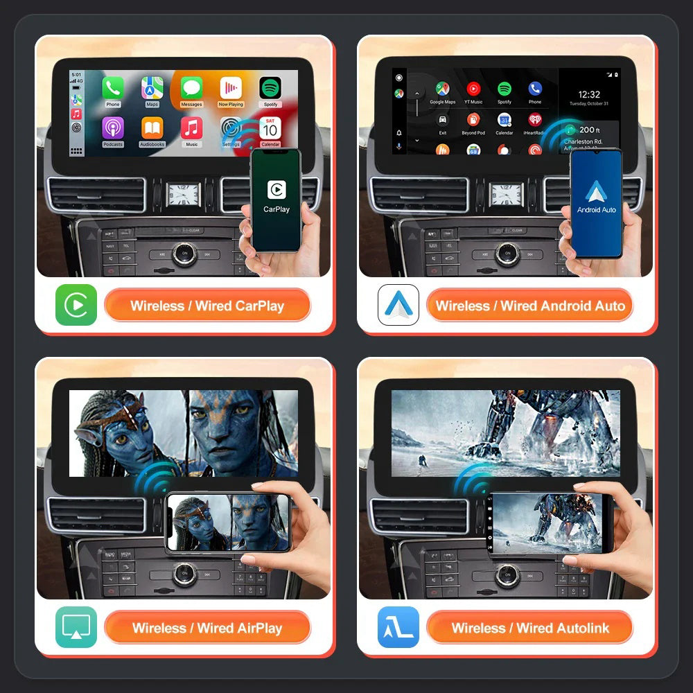 Mercedes Benz GLE GLS 2015-2019 Wireless Apple CarPlay Android Auto Car Multimedia Linux Touch Screen