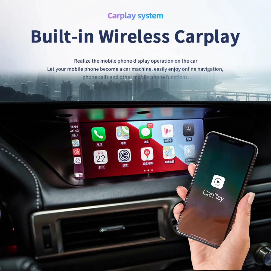 12.3" Multimedia Player Android 13 CarPlay For Lexus GS GS250 GS300 GS350 GS450 2012-2017