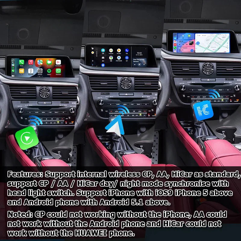 12.3 Inches Android Screen Display for Lexus RX RX350 RX450h RX200t 2016-2021