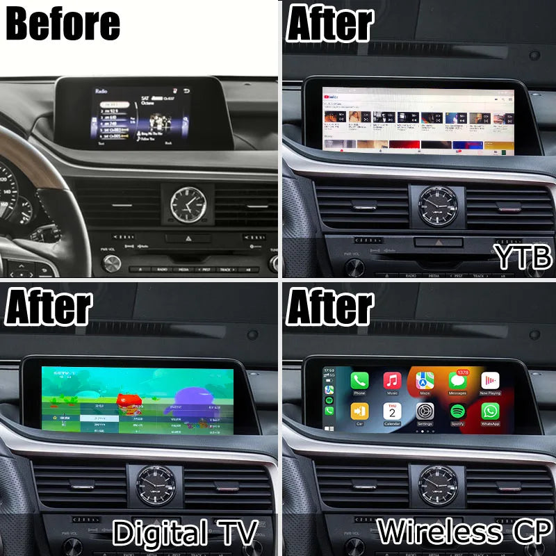 12.3 Inches Android Screen Display for Lexus RX RX350 RX450h RX200t 2016-2021