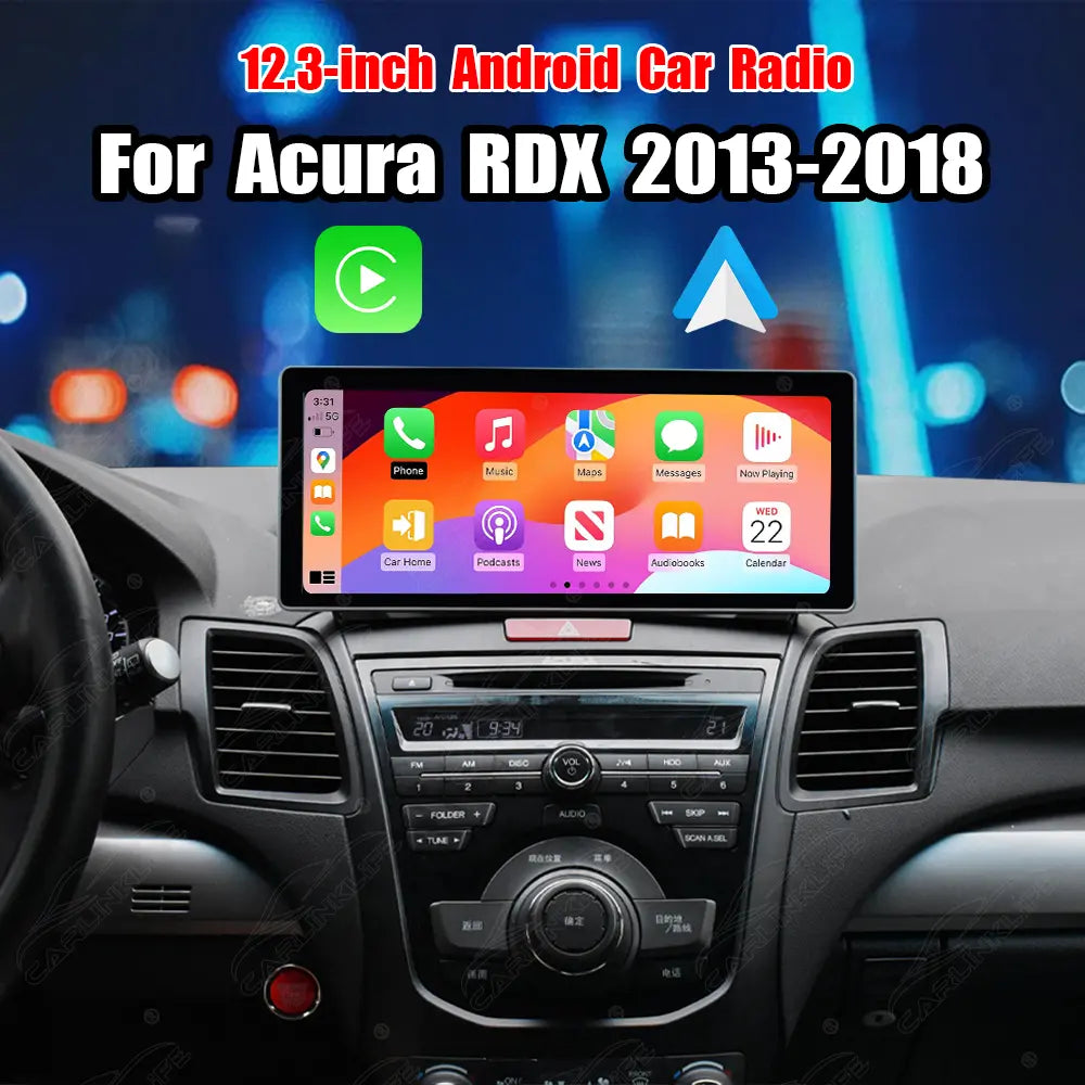 12.3" Android Car Radio for Acura RDX 2013-2018 Car Stereo CarPlay Multimedia Player