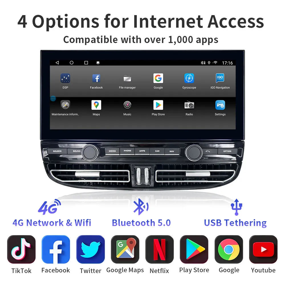 12.3 inch Car Radio for Porsche Cayenne 2010-2017