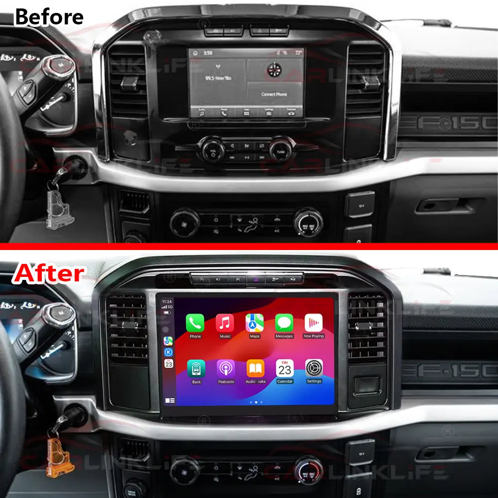 13.3 Inch Android Car Radio For Ford F150 2022-2024 Car Stereo CarPlay Multimedia Player