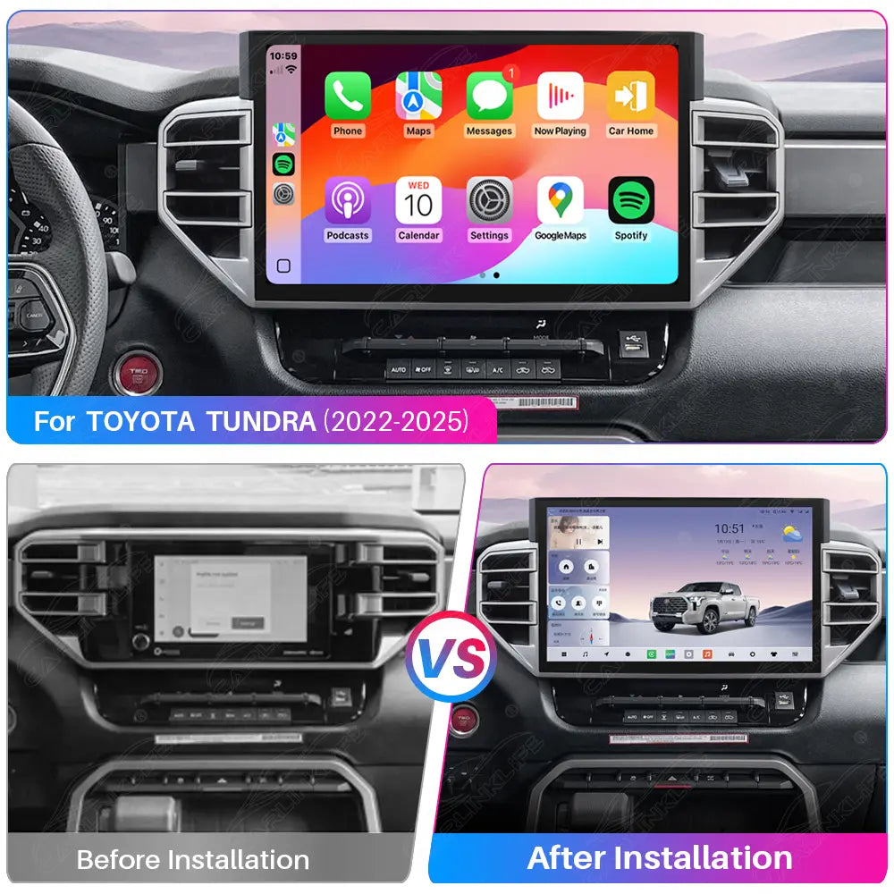 14.6 inch Android Car Radio for Toyota Tundra 2022-2025 Car Stereo CarPlay Multimedia Player