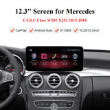Android 12 Car Radio Touchscreen 12.3'' Car Stereo for Mercedes Benz C/GLC Class W205 2015-2018