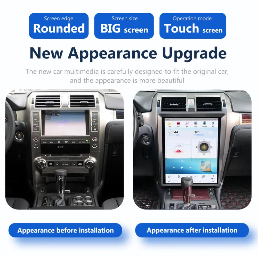 Lexus GX460 2010-2021 Tesla-Style Car Radio CarPlay Multimedia Player