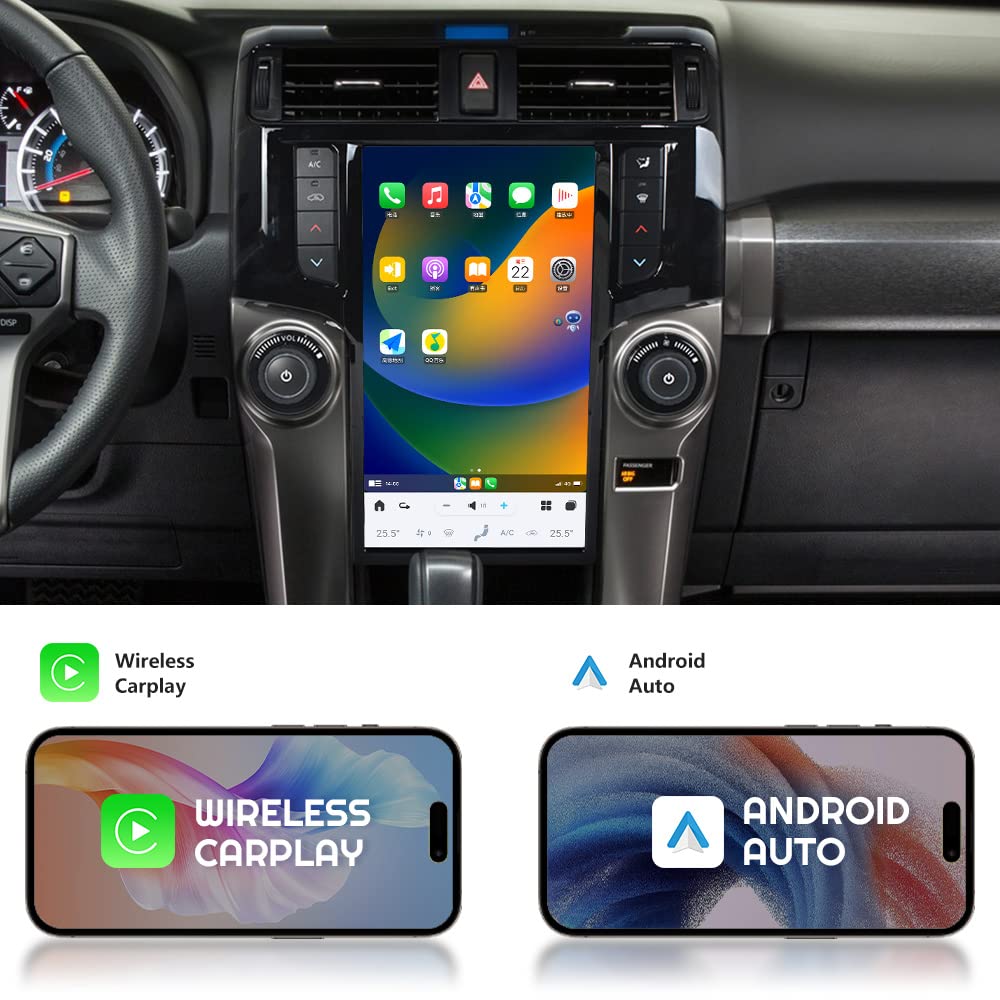 Toyota 4Runner 2009-2020 Tesla-Style Android Screen GPS Navigation Radio 13.6''