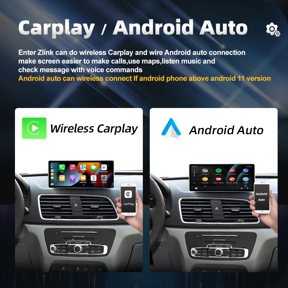 12.3" Inch Android Touch Screen Car Stereo For Audi Q3 2012-2018