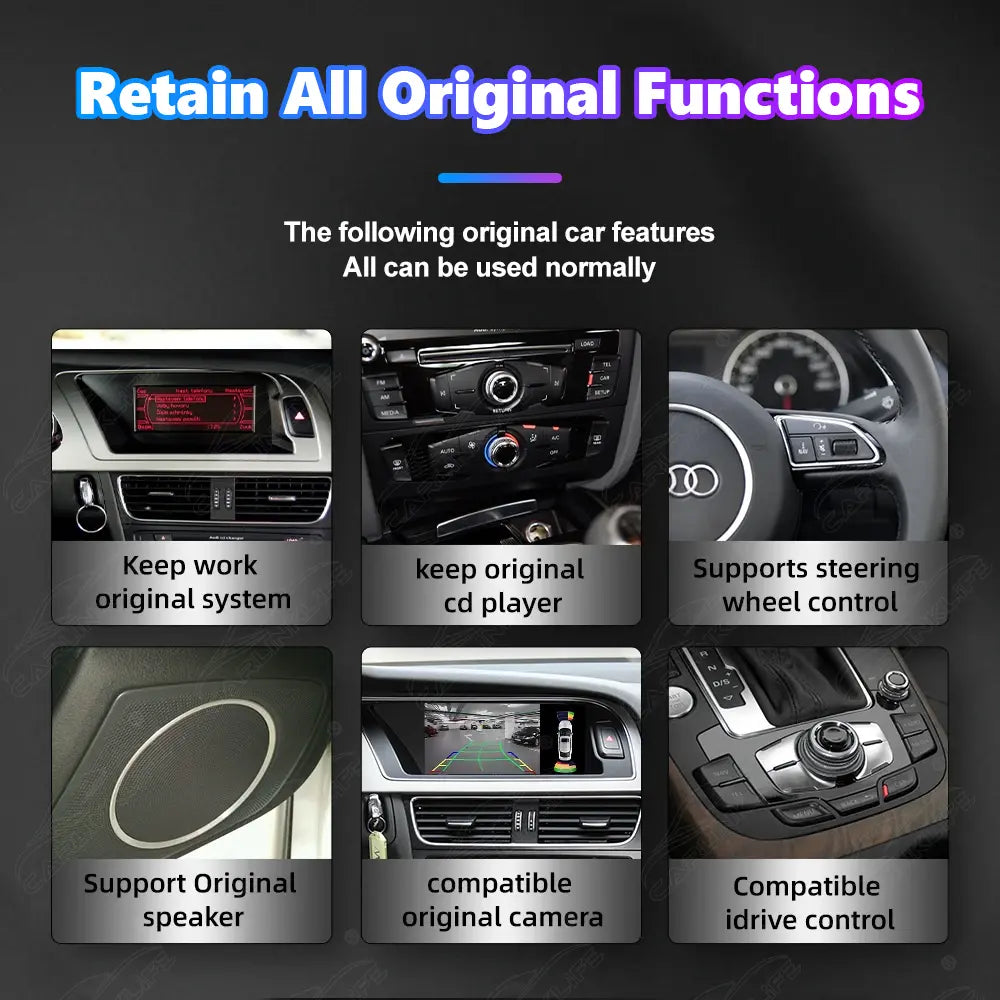 8.8 Inch Linux Touch Screen For Audi A4 A5 2009-2016 Wireless Carplay Android Auto Car Radio