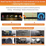 Android 12 Car Radio Touchscreen 12.3'' Car Stereo for Mercedes Benz C Class W204 GLK X204 2008-2015