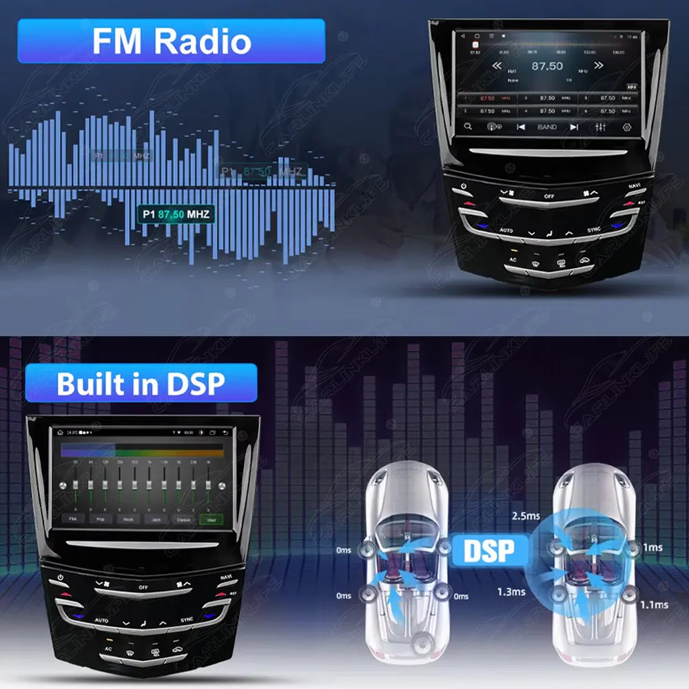 8 Inch Android Car Radio for Cadillac ATS/XTS/CTS/SRX 2013-2018 Car Stereo CarPlay Multimedia Player