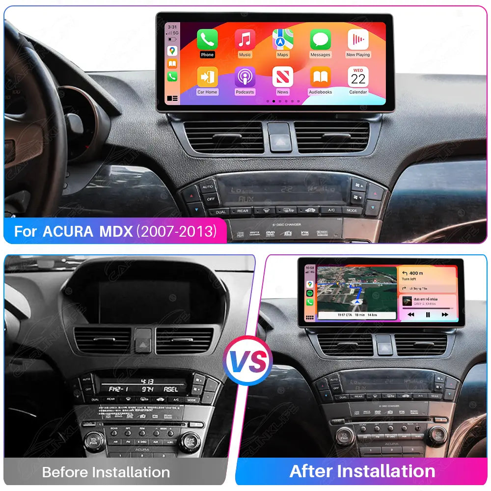 12.3" Android Car Radio for Acura MDX 2007-2013 Car Stereo CarPlay Multimedia Player