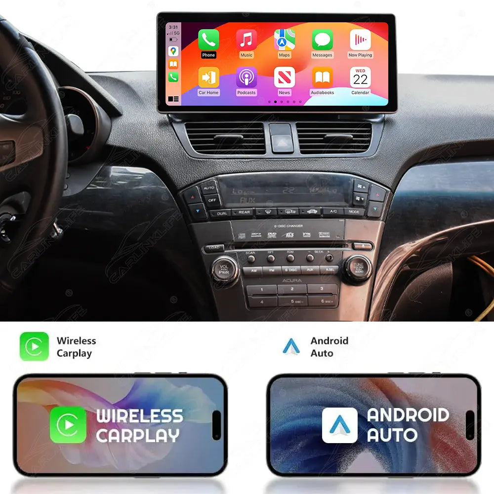 12.3" Android Car Radio for Acura MDX 2007-2013 Car Stereo CarPlay Multimedia Player