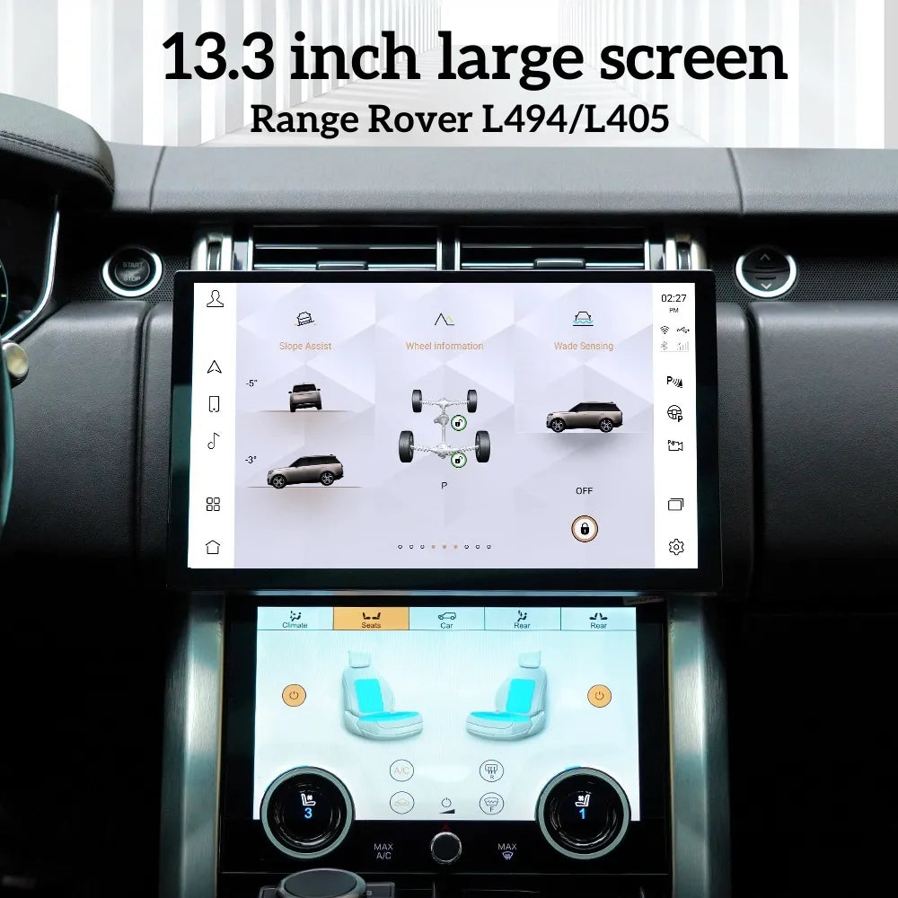13.3 Android Car radio For Range Rover Vogue/Sport L494 L405 Carplay / Air Conditioning Screen / GPS Navigation