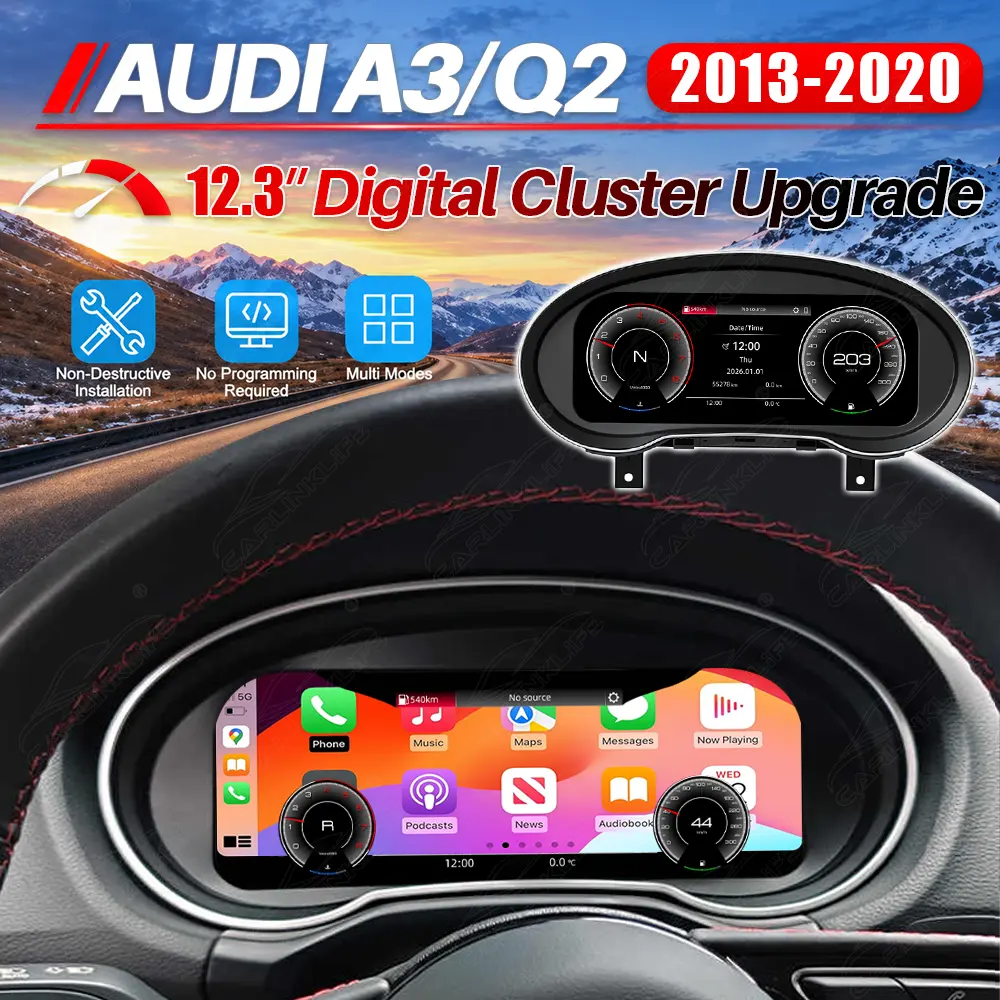 Audi A3 Q2 (2013-2020) Digital Cluster with CarPlay