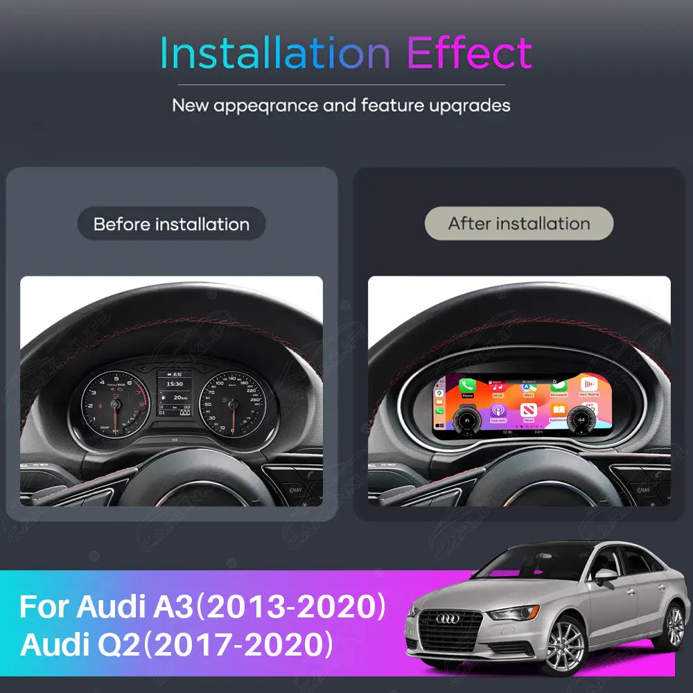Audi A3 Q2 (2013-2020) Digital Cluster with CarPlay