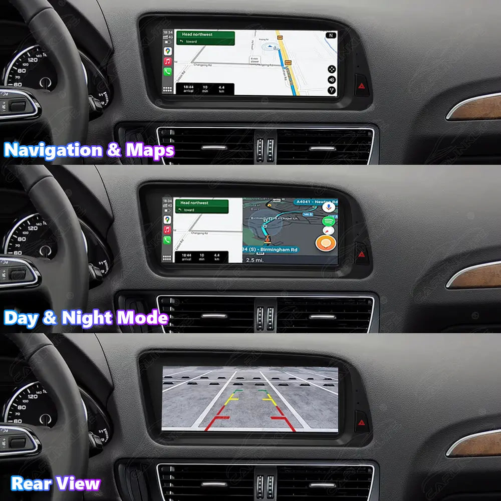 8.8 Inch Linux Touch Screen For Audi Q5 2009-2017 Wireless Carplay Android Auto Car Radio