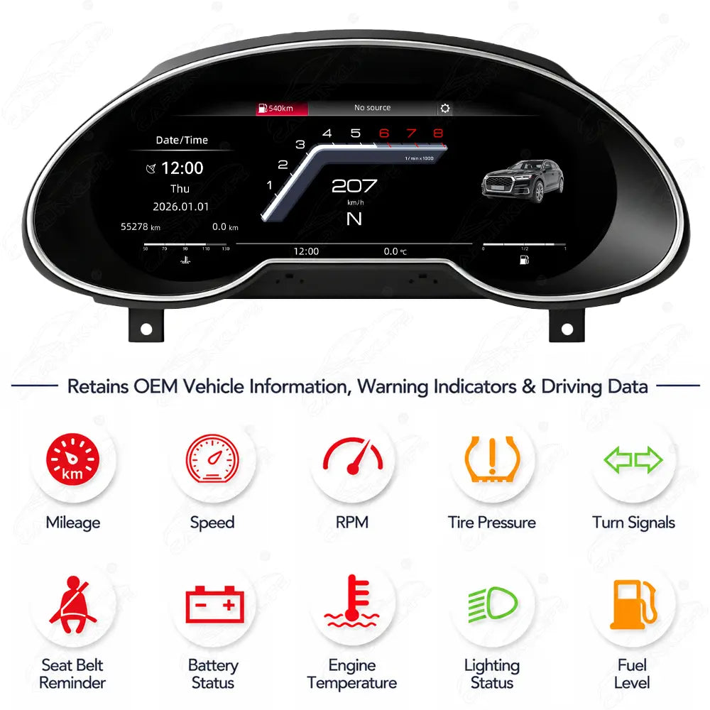 Audi Q5 (2009-2017) Digital Cluster with CarPlay