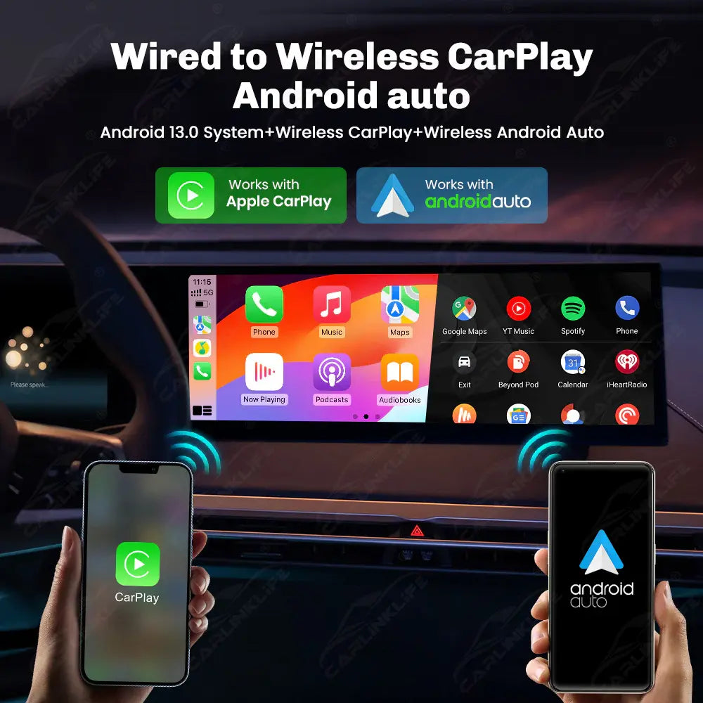 Carlinklife BMW AI Box Wireless CarPlay Adapter BMW Streaming Multimedia Magic Box