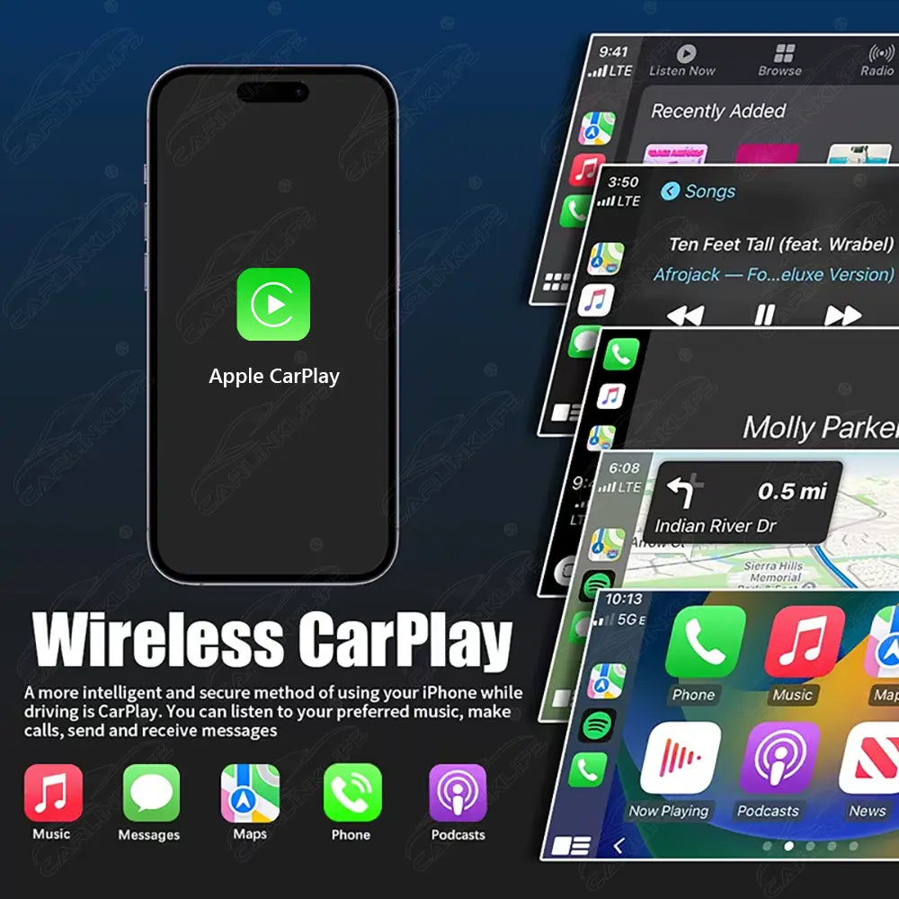 Wireless Apple Carplay Android Auto For Alfa Romeo Stelvio/Giulia/Giulietta 2014-2019 CarPlay Retrofit Module