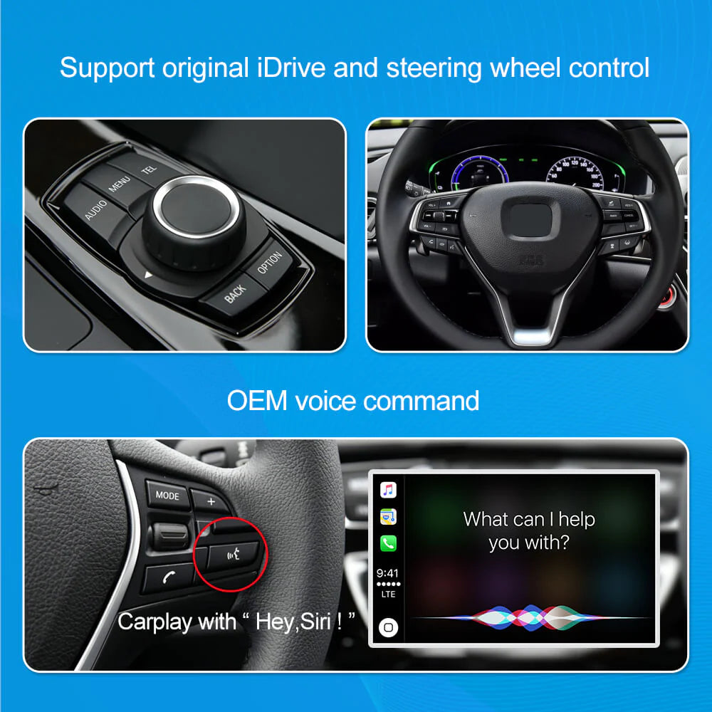 Wireless Carplay Module For Honda Accord 10th Generation 2018- Android Auto Mirror Link Navigation Camera Video USB