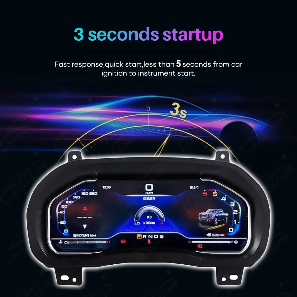 12.3" LCD Digital Cluster For Chevrolet Silverado 2013-2019/GMC-SIERRA 2014-2019 Linux Dashboard Gauge Cluster