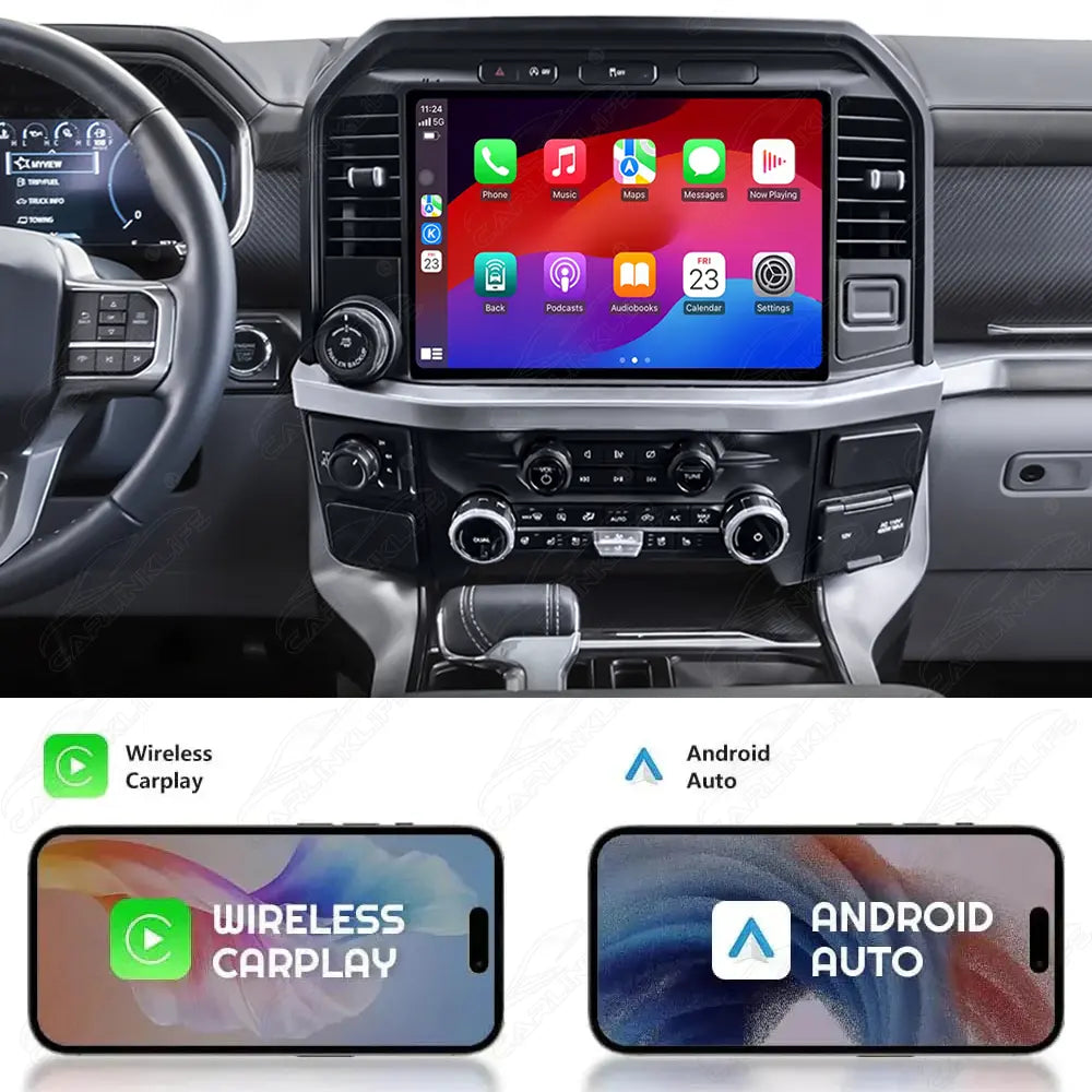 13.3 Inch Android Car Radio For Ford F150 2015-2021 Car Stereo CarPlay Multimedia Player