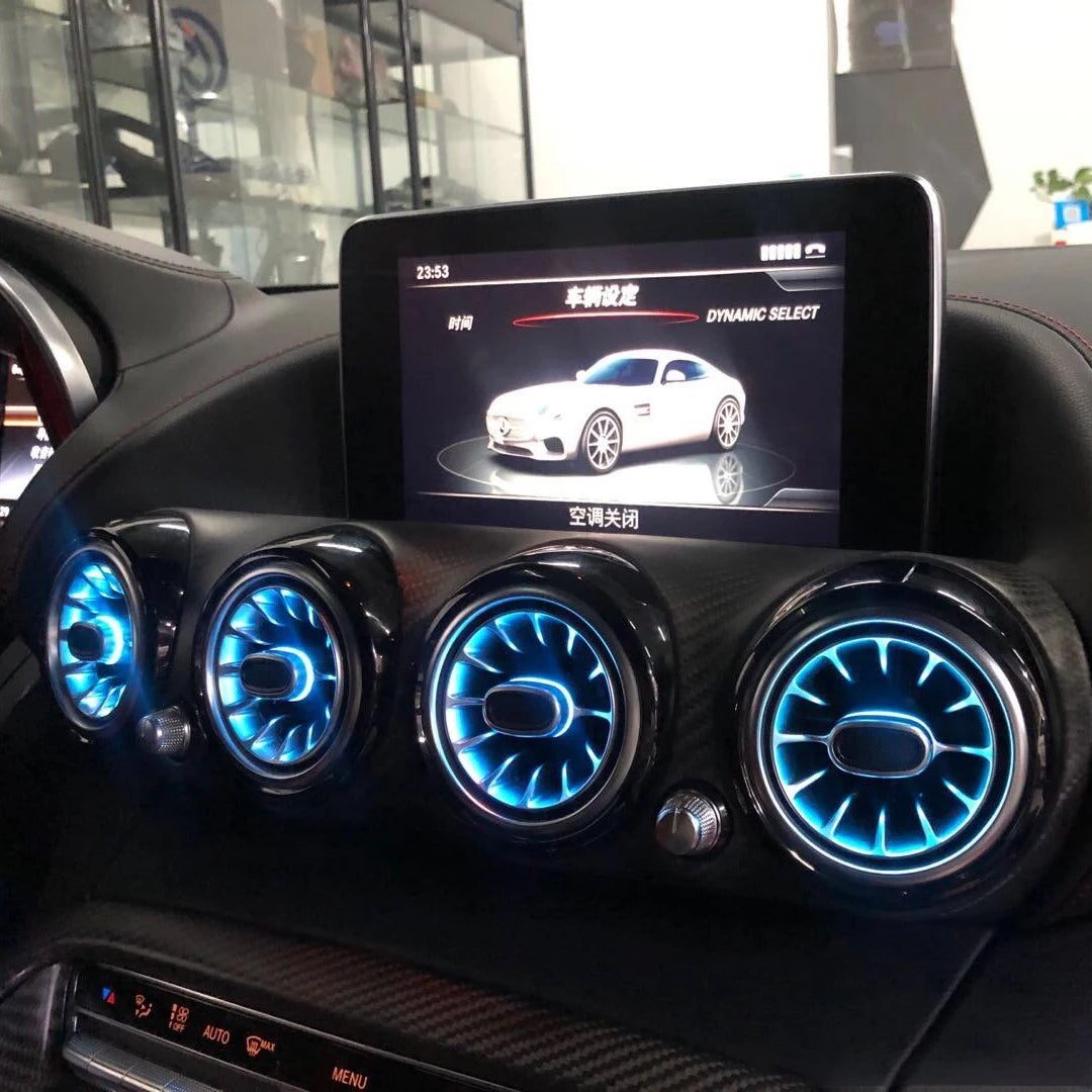 Mercedes-Benz AMG GT W290 2015-2018 64 Colors Ambient Light Front Air Vent Turbine
