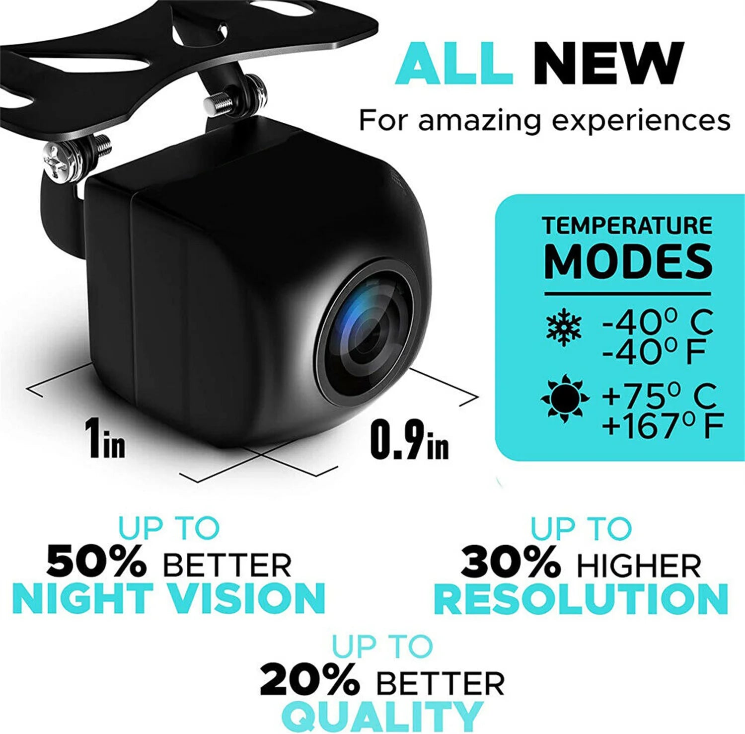 Carlinklife AHD Night Vision Reverse View Car Rear Backup Camera