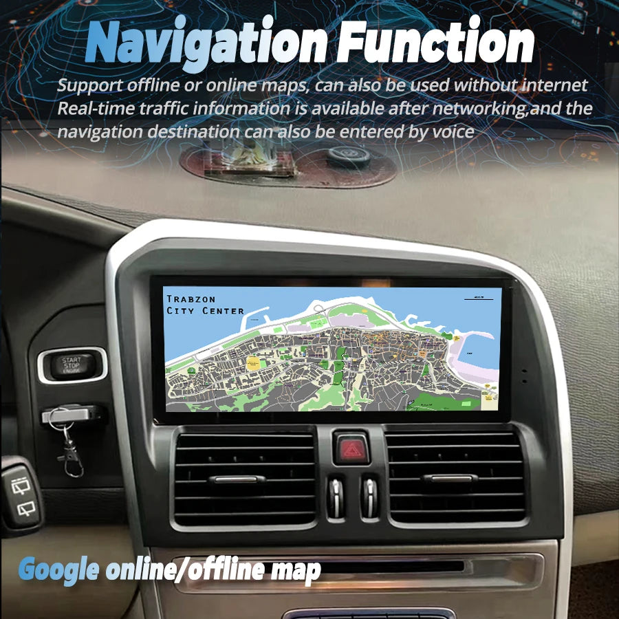 8.8 inch Android Car Radio For Volvo XC60 2010-2017 Car Stereo CarPlay Multimedia Player