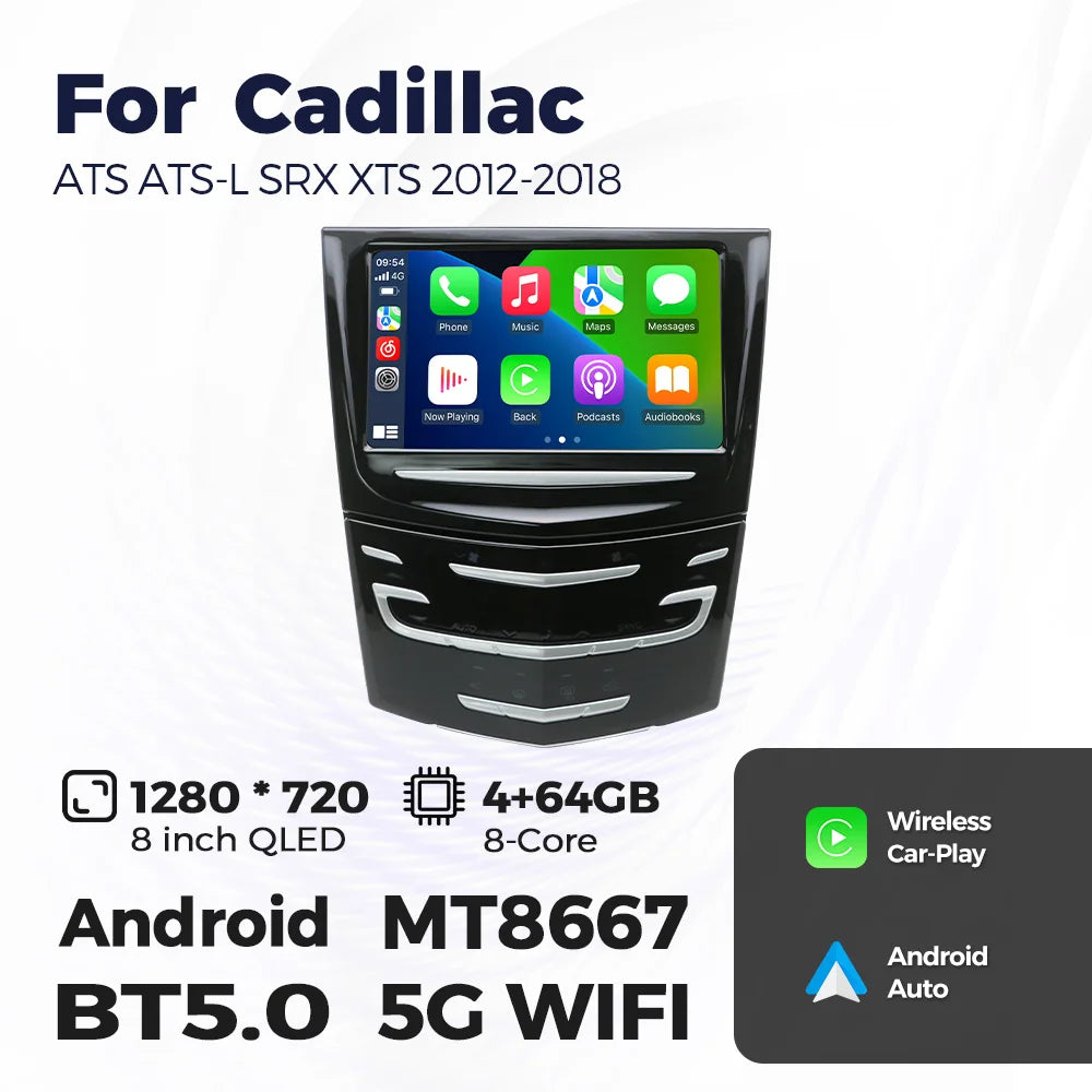8 Inch Car Radio Screen for Cadillac ATS/ATS-L SRX XTS 2013-2019