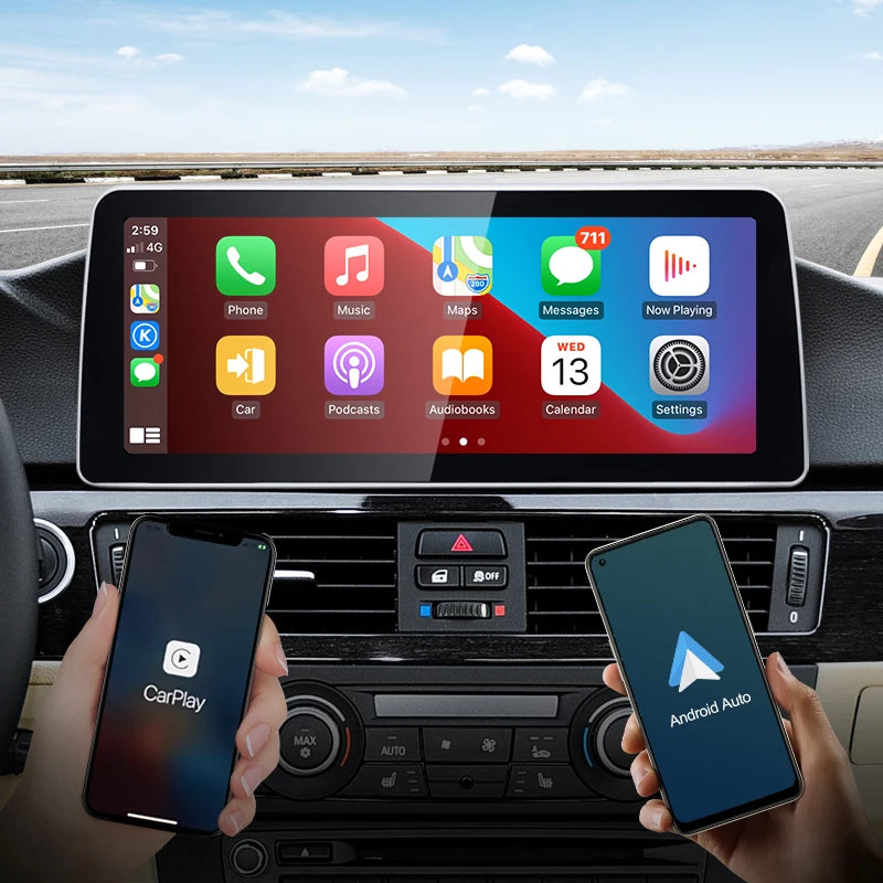 12.3 inch BMW 3&5 Series 2003-2013 Android13 Car Multimedia Player ID8 Wireless CarPlay