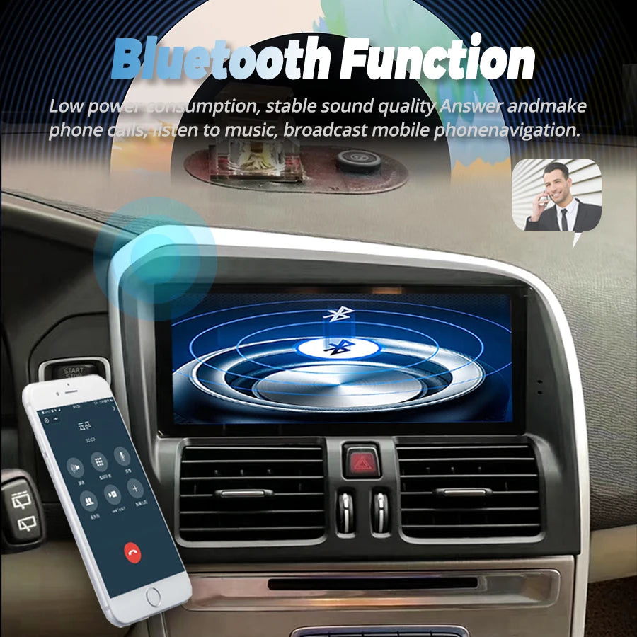 8.8 inch Android Car Radio For Volvo XC60 2010-2017 Car Stereo CarPlay Multimedia Player