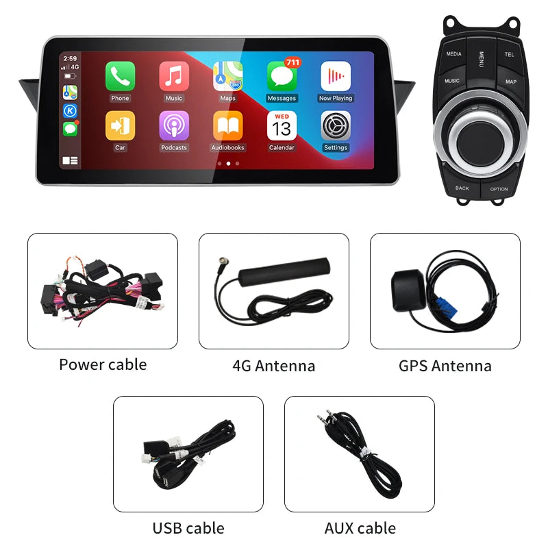 12.3inch BMW X1 E84 Android13 Car Multimedia ID8 Wireless Carplay
