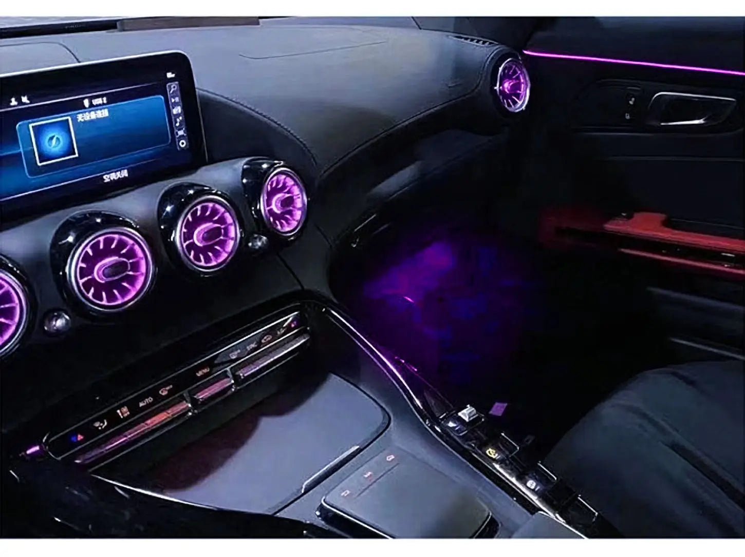 Mercedes-Benz AMG GT W290 2015-2018 64 Colors Ambient Light Front Air Vent Turbine