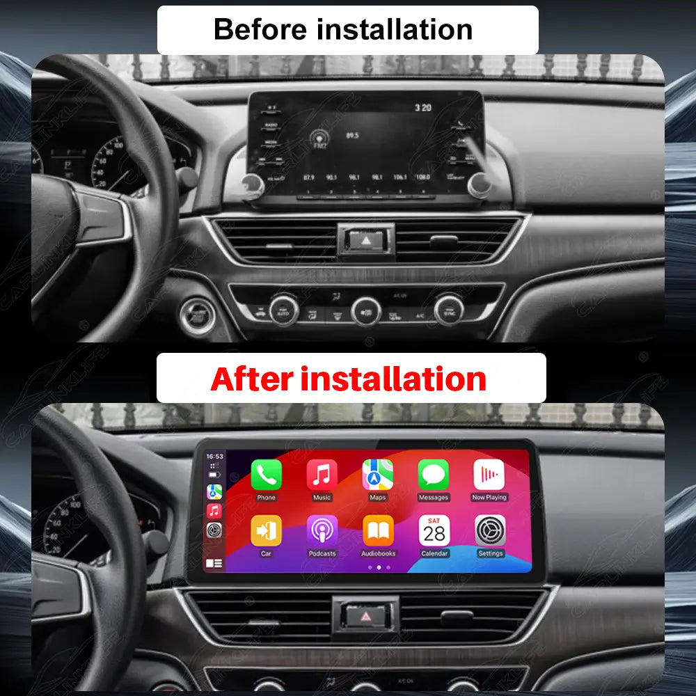 12.3 inch Android Car Radio For Honda Accord 10th 2018-2022 Car Stereo CarPlay Multimedia Player
