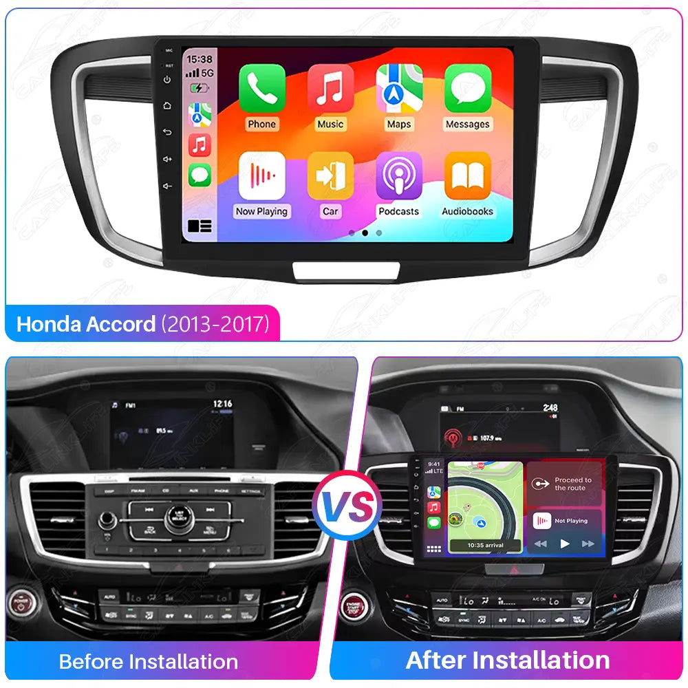 9 inch Android Car Radio For Honda Accord 2013-2017 Car Stereo CarPlay Multimedia Player