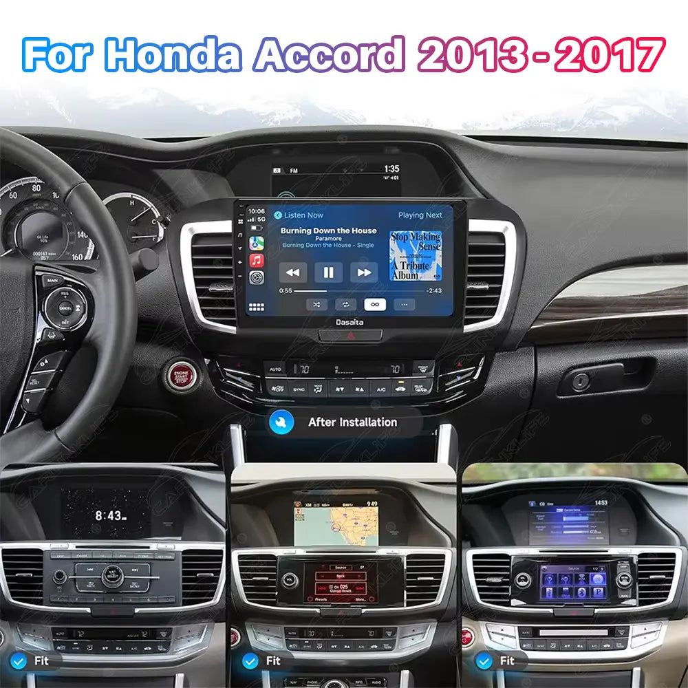 9 inch Android Car Radio For Honda Accord 2013-2017 Car Stereo CarPlay Multimedia Player