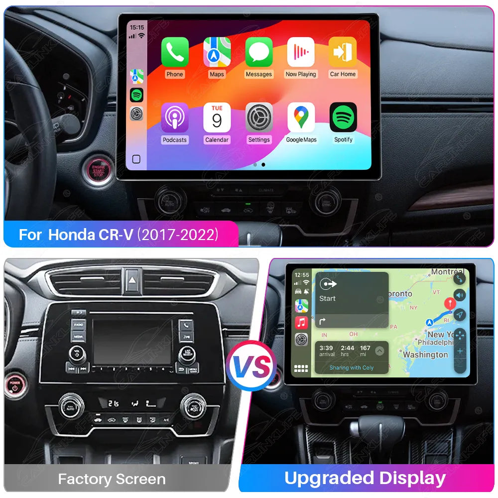 Honda CR-V (2017-2022) 13.1" Android Car Stereo Apple CarPlay Android Auto Screen Upgrade
