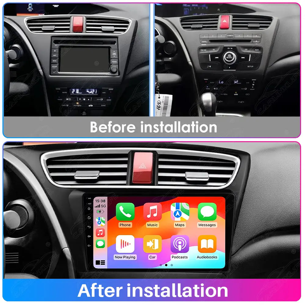 9 inch Android Car Radio For Honda Civic 2012-2017 Car Stereo CarPlay Multimedia Player