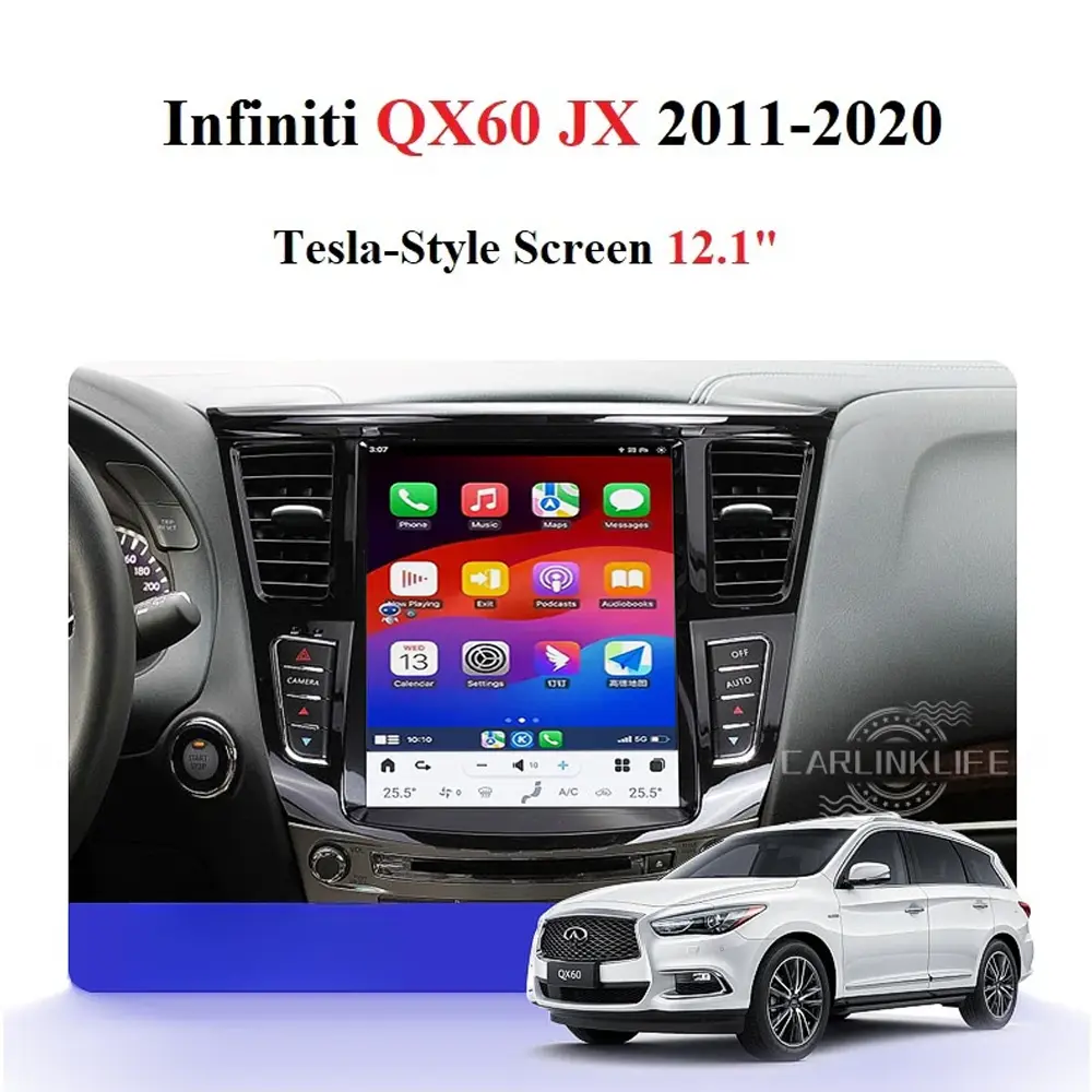 INFINITI QX60 JX 2011-2020 TESLA-STYLE SCREEN 12.1" Android 11