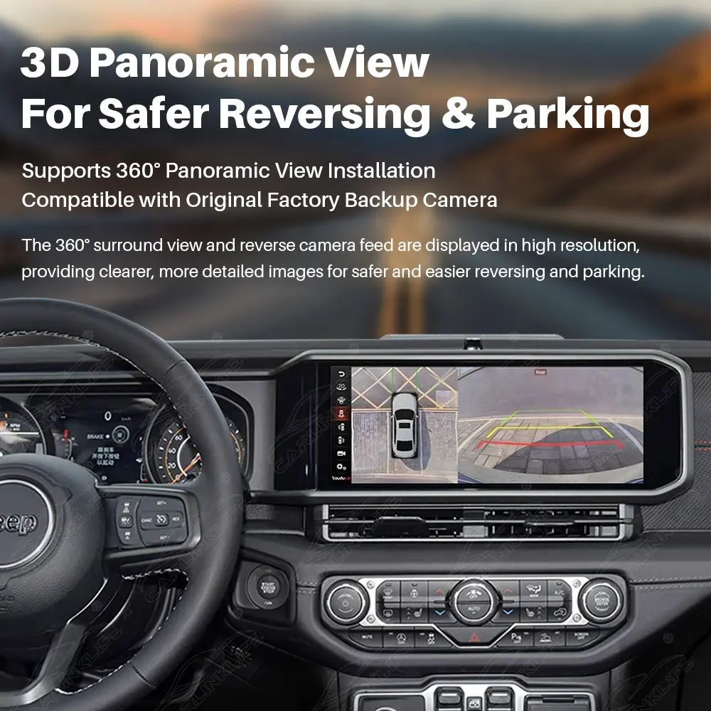Jeep Wrangler JL (2018-2023) 15" Android Car Screen Upgrade with Wireless CarPlay & Android Auto | OEM Style Car Stereo