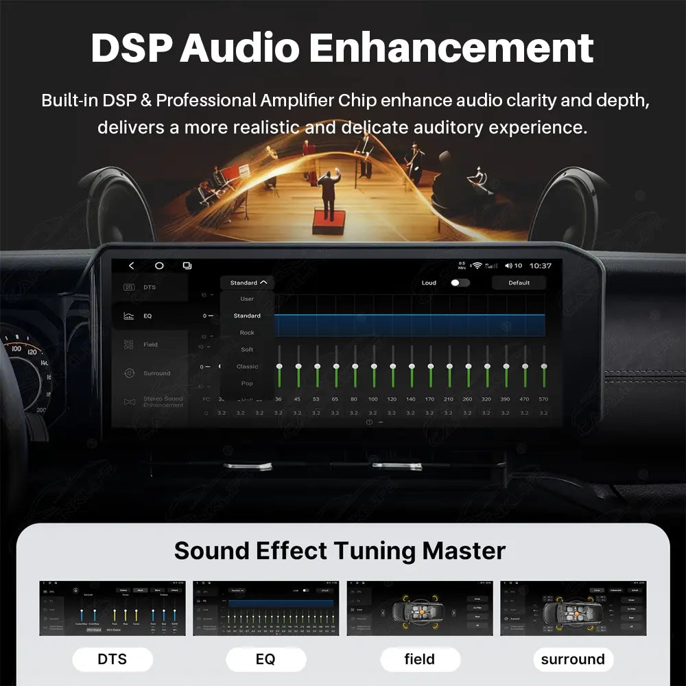 Jeep Wrangler JL (2018-2023) 15" Android Car Screen Upgrade with Wireless CarPlay & Android Auto | OEM Style Car Stereo
