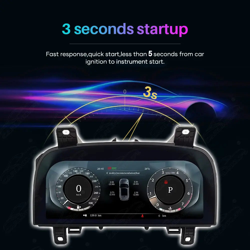 12.3" LCD Digital Cluster For Land Rover Discovery 4 LR4 2009-2016 / Range Rover Sport 2010-2013 Linux Dashboard Gauge Cluster