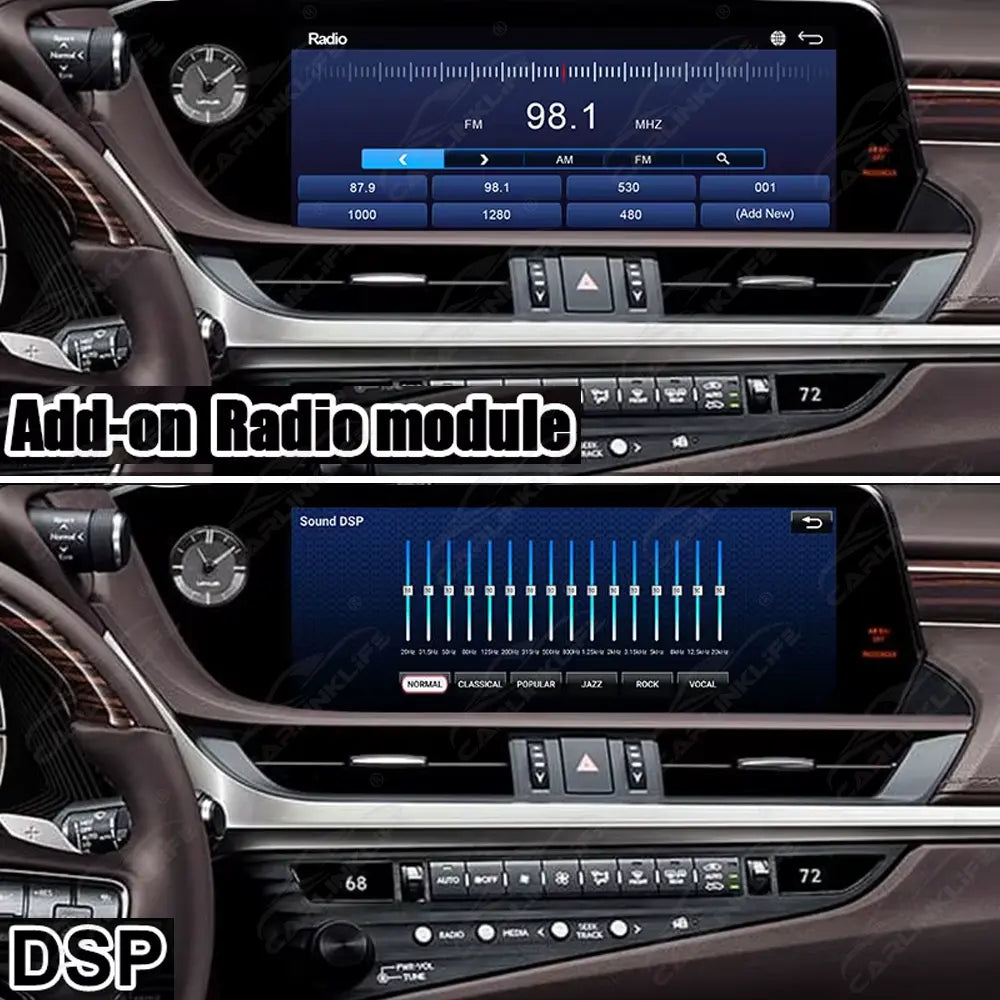 Android Multimedia Interface Box for Lexus ES300H ES350 ES250 2017-2022 with Youtube, Google Play