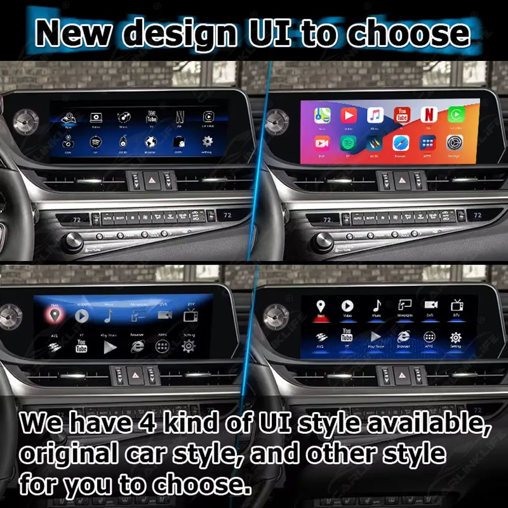 Android Multimedia Interface Box for Lexus ES300H ES350 ES250 2017-2022 with Youtube, Google Play