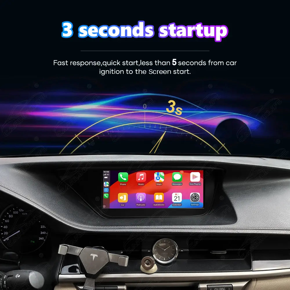 10.25 Inch Linux Touch Screen For Lexus ES 2013-2018 Wireless Carplay Android Auto Car Radio