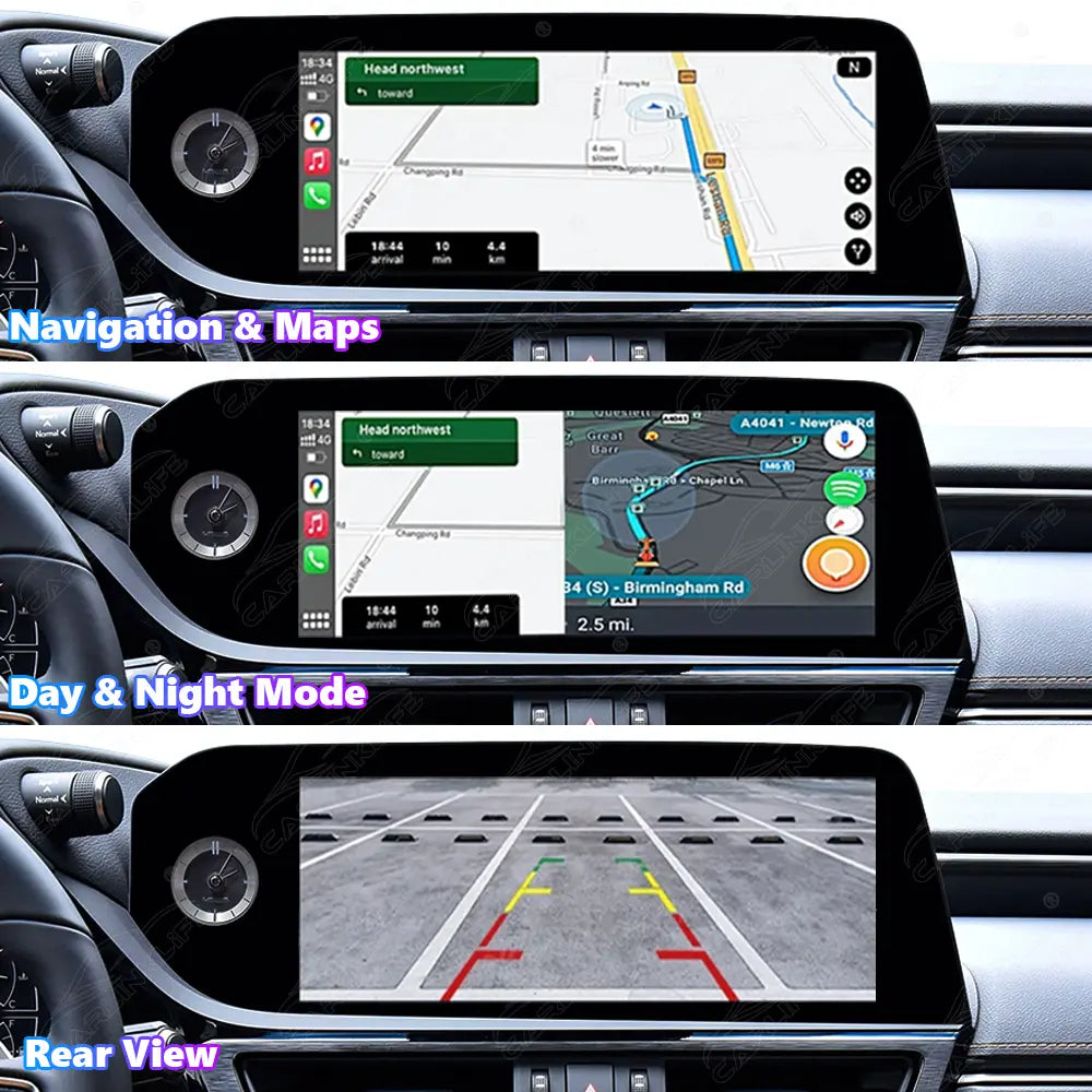 12.3 Inch Linux Touch Screen For Lexus ES 2022-2023 Wireless Carplay Android Auto Car Radio