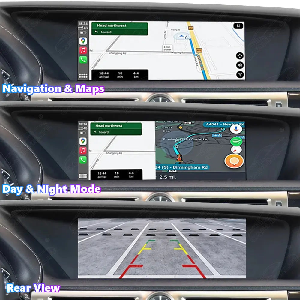 12.3 Inch Linux Touch Screen For Lexus GS 2012-2020 Wireless Carplay Android Auto Car Radio